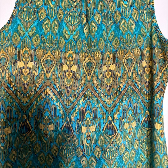 Chaps Blouse Sleeveless Tank High Neck Top‎ - Large - Picture 5 of 6